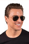 Aviator Sunglass RB3025 001/57 Polarized Brown Size 58 - 3