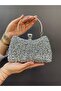 Double Sided Very Stylish Long Strap Evening Dress Bag with Crystal Stone