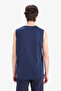 Cotton Regular Fit Navy Blue Men's Sleeveless T-Shirt E3219Ax/Nv256 - 4