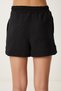 Women's Black Pocket Mini Knitted Shorts Ub00389 - 4