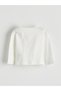 Beige Floral Appliqué Baby Girl Blouse and Leggings 2-Piece Set - 4