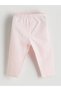 Beige Floral Appliqué Baby Girl Blouse and Leggings 2-Piece Set - 5