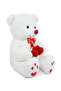 130 Cm Plush Bear Holding a Double Heart (100%) Domestic - 2