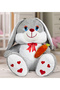 100 cm Giant Size Cute Plush Rabbit Holding Carrots in Hand - 3