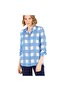 Shirt Collar Patterned Blue Women's Shirt Etro - 3