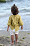 2-Piece Muslin Back Buttoned Shirt (Oil Green and Black) - 4
