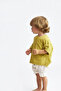 2-Piece Muslin Back Buttoned Shirt (Oil Green and Black) - 3