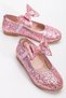 Very Stylish and Very Comfortable Insole Orthopedic Children's Daily Glittery Bow Tie Ballerinas - 3