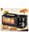 3 in 1 Breakfast Maker 1500W with 9L Oven – Coffee Maker, Toaster Oven & Griddle Combo