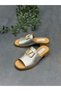 Orthopedic Women's Daily Slippers with Silver Leather Buckle - 5