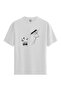 Joy Sketch - Women's 100% Cotton White T-Shirt - Premium Quality
