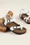 Women's White Daily Comfortable Sandals - 3