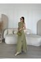 Brand Equivalent Summer Wide Midi Skirt Waist Fitted Long Slit Detail Wadded Pinterest Model Dress