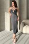 White Camisole Dress with White Trim - 4