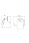 Serel Tulip Toilet Paper Holder with Lid 140101009 - 2