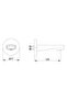 Myra Concealed Bathroom Faucet Outlet Spout 102159203H-Y - 2