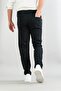 Men's Navy Blue Slim Fit Ankle Length Stretchy Lycra Fabric Trousers - 5