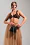 Women's Black Wavy Handle Chain Strap Evening Dress Evening Bag - 4