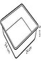 Delicia Square Baking Sheet – 24 x 24 cm, Non-Stick, Durable Bakeware - 4