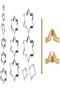 Delicia Christmas Tree Cookie Cutter Set – 16 Pieces, Grey - 2