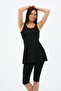 Women's Plain Lycra Tights Dress Swimsuit - 3