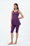 Women's Lycra Patterned Garnished Plain Dress Swimsuit - 4
