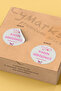 Woman's Entrepreneur Themed Sticker Packaging Shipping Packing Label - 4X4Cm 70 Pieces Round - 2