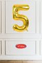 5 Years Old Gold Balloon 16 Inch Gold Number Balloon