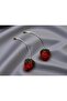 Cute Strawberry Earrings – Strawberry Model Earrings with Sparkling Stone Design, Suitable for Summer Combinations - 3