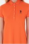 U.S Pola Assn Knitted A-Form (Taken the Body Shape) Die Polo Collar Dress - 4