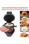 Electric Burger & Sandwich Maker Nonstick Grill with Egg Ring, Ready in 5 Mins for Fast Meals - 2