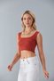 Women's Tile Strap Crop Top Blouse