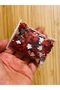 Stone Look Plane Leaf Plastic Flakes. Size:1Cm. Estimate 320-330 Pieces. Color: Light Red. - 4