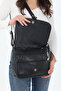 Genuine Leather Women's Messenger Bag, Shoulder Bag and Crossbody Bag, Black - 6