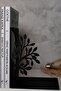 Decorative Metal Book Holder with Tree of Life Figure Book Support Home and Office Accessory - 4