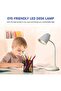 مصباح قراءة LED مع تحكم باللمس، 16 مصباح LED SMD، 3 أوضاع سطوع، إضاءة مكتب قابلة لإعادة الشحن عبر USB، F - 7