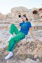 طقم رياضي بأكمام قصيرة "Stay Strong".