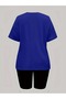 Oversize Heart Printed T-Shirt Long Leggings Suit Loose Combination Boyfriend - 2