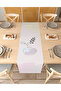 Vase Flower Bohemian Pattern Special Design Runner Printed Decorative Beige Tablecloth Modern Home Decoration