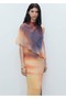 Asymmetrical Layered Pattern Dress