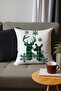 New Year's Concept Double Sided Digital Printed Hidden Zipper 4-Piece Throw Pillow Cover with Soft Keys - 5