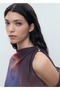 Asymmetrical Layered Pattern Dress - 7