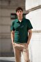 Men's 100% Cotton Lacoste Fabric Regular Fit Polo Neck T-Shirt - 2