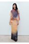 Asymmetrical Layered Pattern Dress - 2