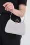 Colorful Stone Women's Stone Embroidered Stylish Ring Detailed Arm and Shoulder Evening Dress Bag - 6