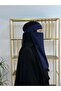 حجاب طبقة واحدة مدينا حريرية اللون كحلي - 4