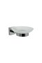Adhesive Bathroom Set 4 Pieces Long Towel Holder Open Paper Holder Toothbrush Holder Soap Dish - 4