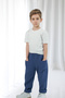 Pack of 2 Boyfriend Muslin Pants (Indigo and Ecru) - 6
