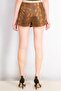 Women Animal Print Basic Shorts, Brown - 4