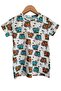Elmas Kids Male Child 100% Cotton Car Pattern Summer Short-Sleeve Bottom Long Pajamas Set - 2